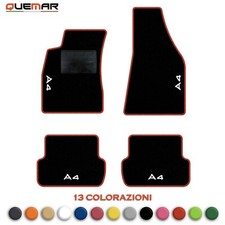 QUEMAR Kit Tappetini Auto per AUDI A4 (B6 B7) 2000-2008 Tappeti PERSONALIZZATI