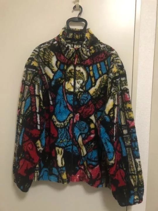 Veste polaire zippée Supreme Saint Michael rare multicolore homme taille L occasion