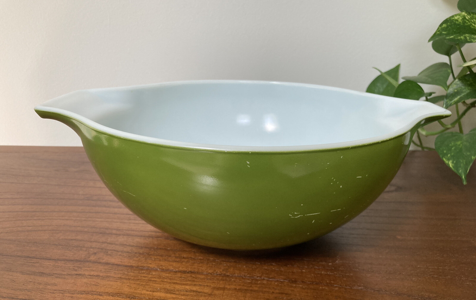Olive Green Pyrex Mixing Bowl Vintage Pyrex Green Olive Cinderella