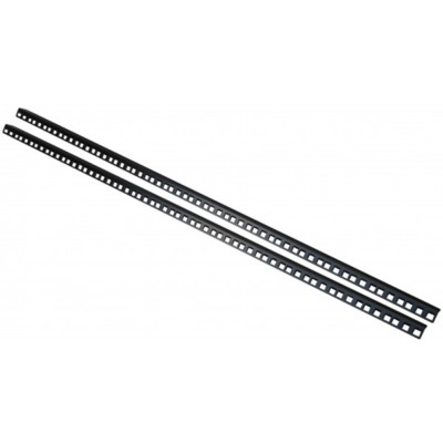 2 x 24 HE STAHL RACKLEISTE 2 mm dick - PAARWEISE VERKAUFT