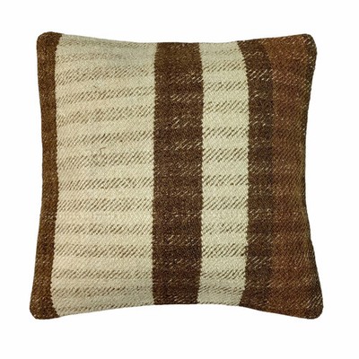 Unique Kilim Pillow, Turkish Kilim Pillow, 16'×16' Funda De Cojín Kilim