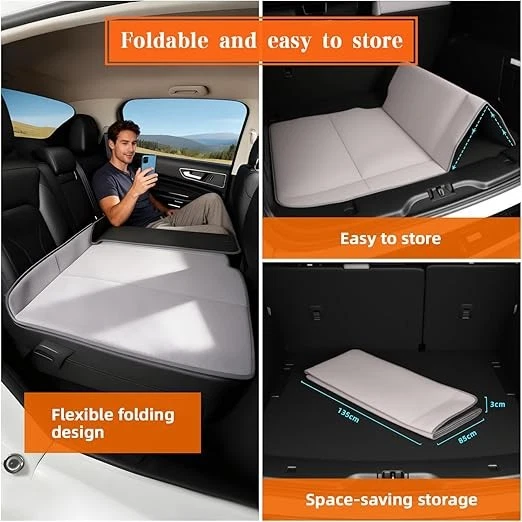Colchón de asiento trasero plegable no inflable para automóvil SUV camión Foto 2 de 4