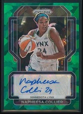Napheesa Collier 2022 Panini Prizm WNBA Green Ice Prizm Signatures Auto #SG-NCL