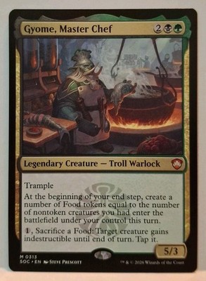 MTG Gyome, Master Chef x1 Commander SoS Regular  NM/PFresh!
