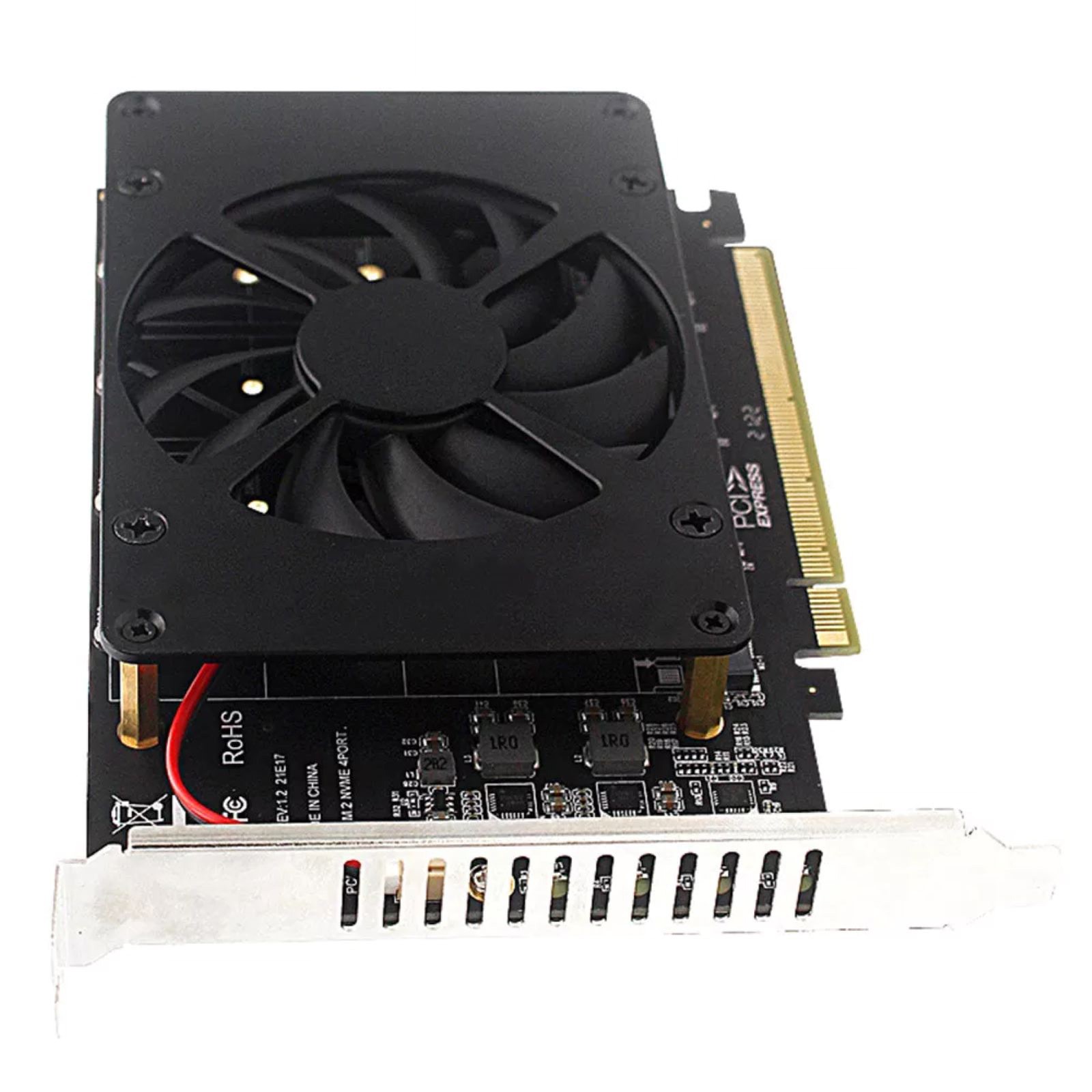 Adapter Card 4-Disk Soft RAID PCIE 3.0/4.0 NVME M.2 For 2230 2242 2260 2280 SSDs