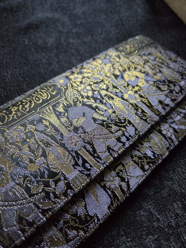 Vintage Vicenza by Budoni Lady & The Unicorn Tapestry Clutch Medieval Jacquard