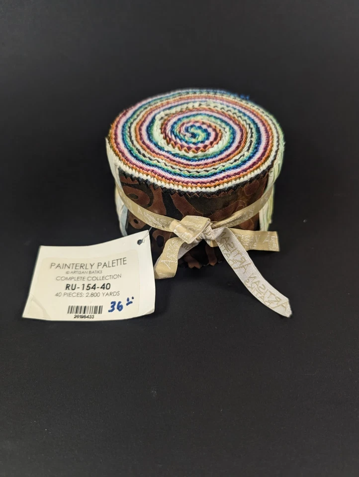 Robert Kaufman Batiks Artesanales Rollo de Jalea Enrollable 2.5" Tiras Edredón Tela Algodón Foto 3 de 4