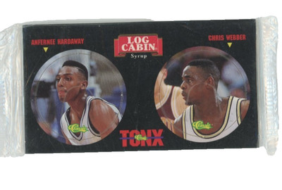 1994 Classic Basketball TONX Milk Caps Log Cabin Anfernee Hardaway & Chris Webbe