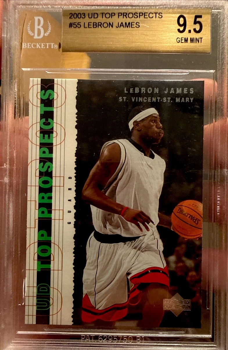 Rookie LeBron James Beckett BGS 9.5 Grade Basketball Trading Cards