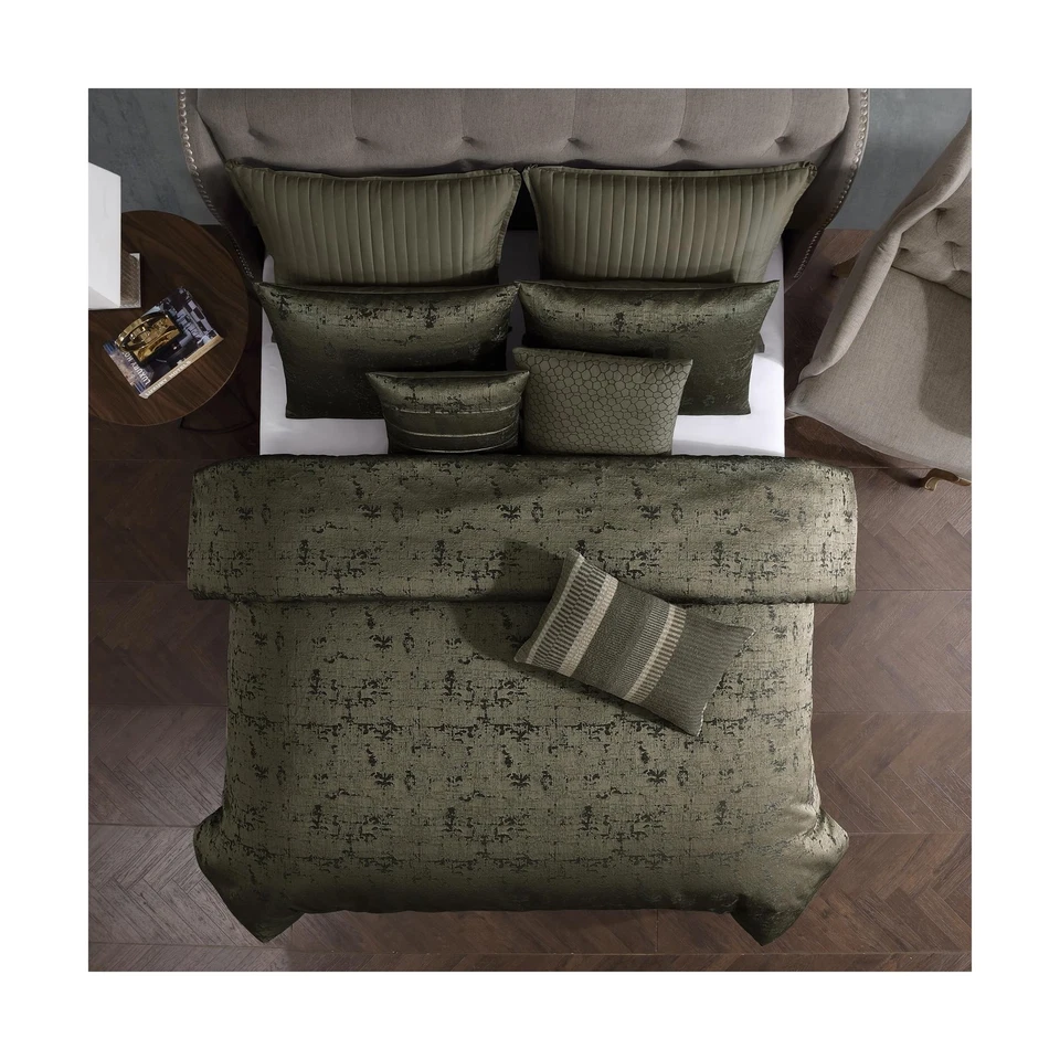 Juego de edredón Riverbrook Home Dobbins dorado, dorado, rey, juego de 10 piezas Foto 3 de 4