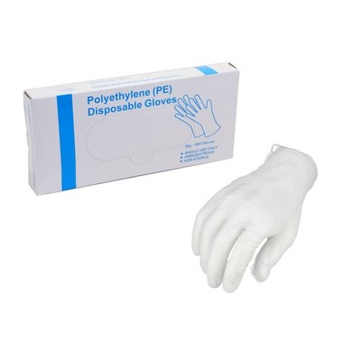1.5 mil HDPE Food Service Gloves Clear Polyethylene, 10000 Pieces, X-Large