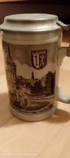 Bier Krug / Villeroy & Boch / Zinn Deckel / Mannheim Selten