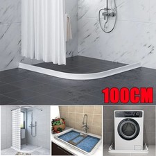 Bathroom Water Stopper Seal Strip Shower Threshold Dry/Wet Separation Barrier UK