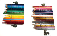 51 diff. vintage Eagle/Berol USA Prismacolor pencils 8 unsharpened + case for 48