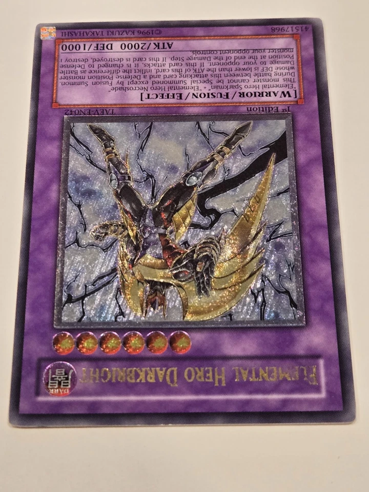 Elemental Hero Darkbright TAEV-EN042 1st Edition Ultimate Rare Tactical Evo READ - Image 3 of 4