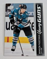 2021-22 Upper Deck Series 1 Young Guns #220 Brinson Pasichnuk San Jose Sharks 