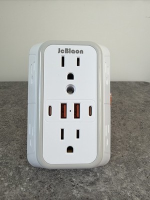 Outlet Extender Surge Protector 6 Outlet Splitter 4 USB Ports 2 USB C Multiple..