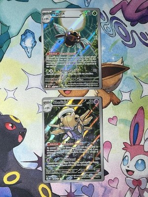 Ninjask 137/132 Shedinja 144/132AR Megaevolutions Set Pokemon Karte Deutsch