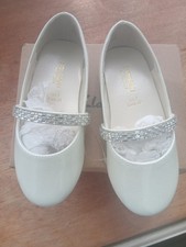 Monsoon Girl's Dazzle Patent Ballerina Flat Size 7 UK