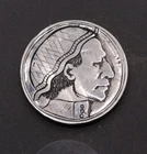 Hand‑Cut Buffalo Nickel –Classic Style -Modern Hobo Nickel Carved Coin Engraving