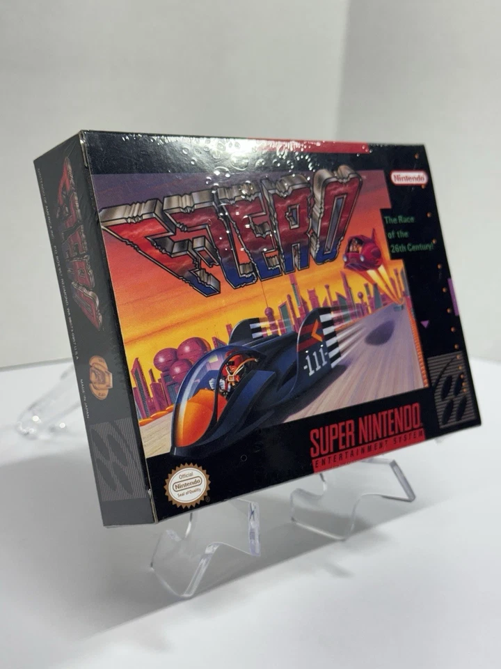 Super Nintendo SNES F-Zero Complete in Box (CIB) 1991 Edition Resealed! - Image 2 of 4