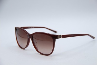 NEW ELLE EL 14853 BR BURGUNDY GRADIENT AUTHENTIC SUNGLASSES 56-14