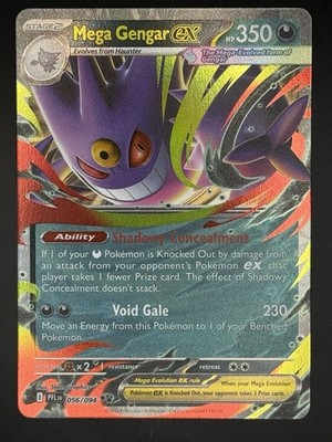 Mega Gengar EX 056/094 Phantasmal Flames ME02 Pokemon 2025