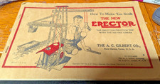 ORIG C38 ERROR LARGE 9 1/2 CATALOGUE A.C. GILBERT ERECTOR SET PARACHUTE JUMP