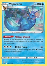 NM-Mint Vaporeon - SWSH072 - SWSH Black Star Promos Pokemon SWSH Black Star Prom on eBay