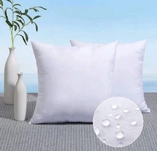 MIULEE Pack of 2 18x18 Outdoor Pillow Inserts, Outdoor Throw Pillows..25