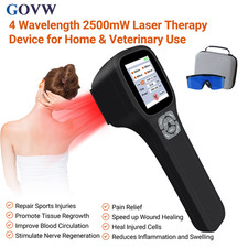 LLLT Class 4 Cold Laser Therapy Device 2500mW Adjustable 25 Diodes for Home Use