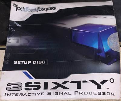 Rockford Fosgate 3SIXTY Signal Processor Setup Disc and Manual