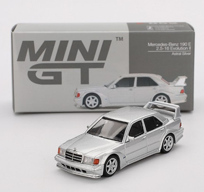 MINI GT Mercedes-Benz 190E 2.5-16 Evolution II Astral Silver