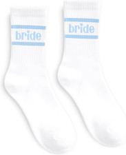 Bride Socks Bride to Be Something Blue Gift Bachelorette Party Costume Accessori