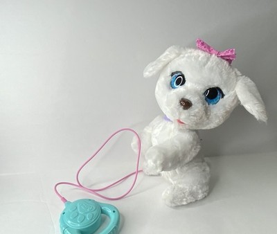 Fur Real Friends My Dancing Pup White Dog GoGo Interactive Leash Works