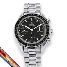 Omega Omega Speedmaster Automatic 3539.50.00 Black Dial SS Watch 39mm 10ATM