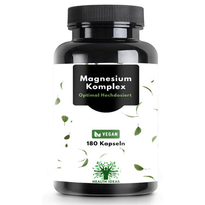 Magnesium Komplex   180 Kapseln   400 mg elementares Magnesium je Tagesdosis