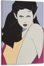 Patrick Nagel Mirage 1982 Wall Art Modern Satin Poster Aesthetic Gift