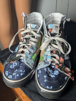 Vans Sk8 Hi Reissue Cap Florals Sneakers Womens 9.5/Mens 8 NWOB RARE