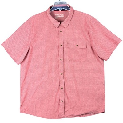 Avalanche Outdoor Supply Co Men's XL Red Textured Short Sleeve Button Down Shirt