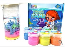Gosu Toys Atlantis Sand Box Set Hydrophobic Waterproof Magic Sand 6 Colors 4