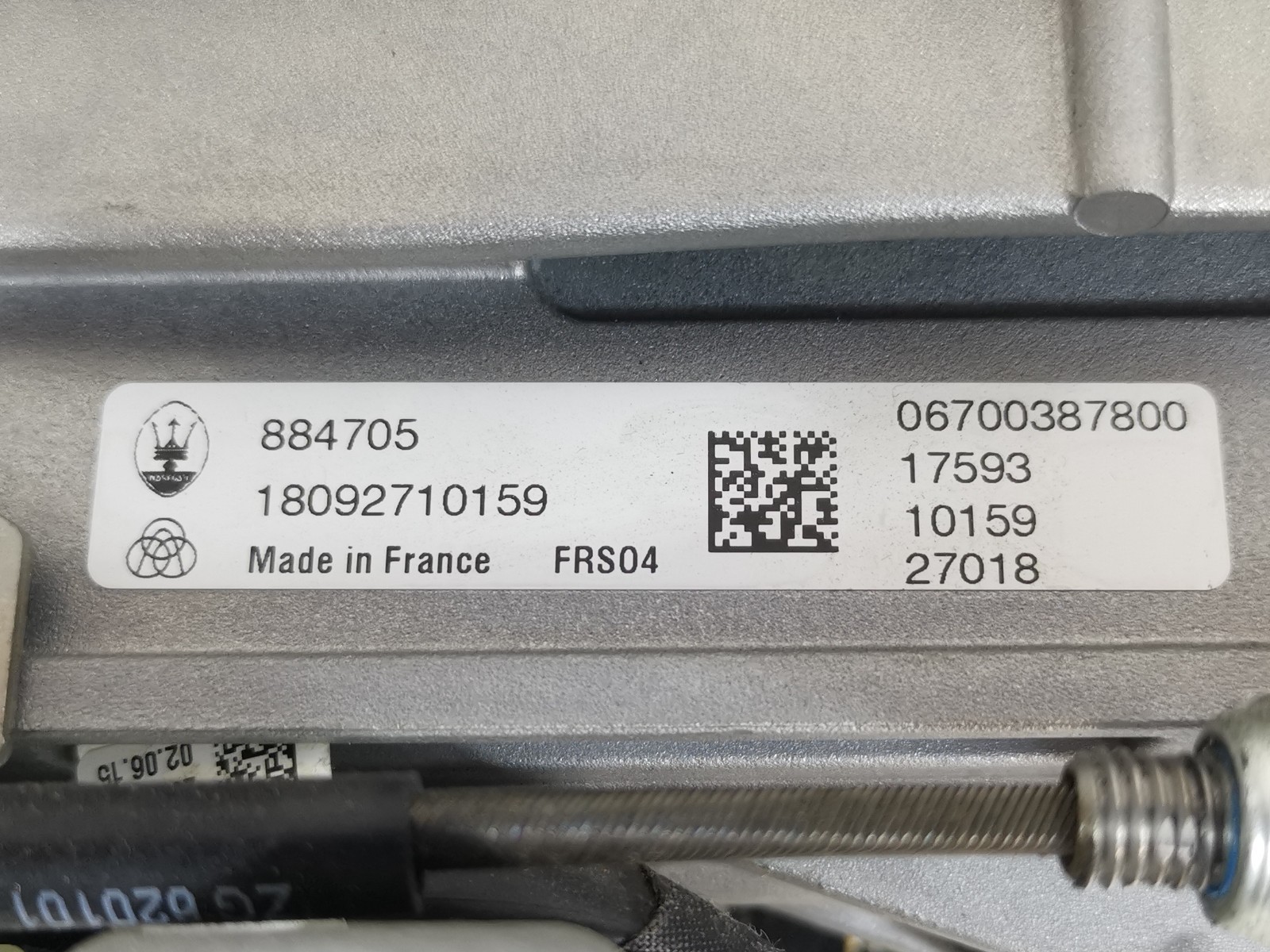 Maserati Ghibli 2019 M156E RWD 3.0 L Steering Column With Shaft 6700387800 OEM