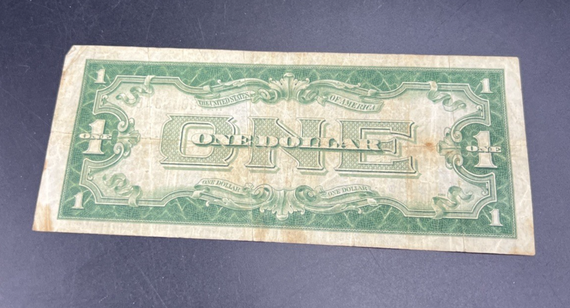 1928 A $1 Funnyback Funny Back Silver Certificate Blue Seal Fine