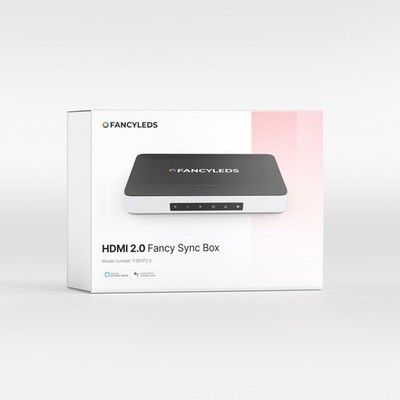 Fancyleds 2.0 Fancy Sync Box Streaming Media Player For 70'' to 90'' TVs, Black