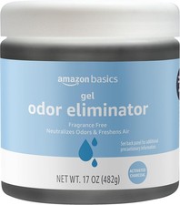 Amazon Basics Gel Odor Eliminator, Activated 17 Ounce Pack of 1 , Black
