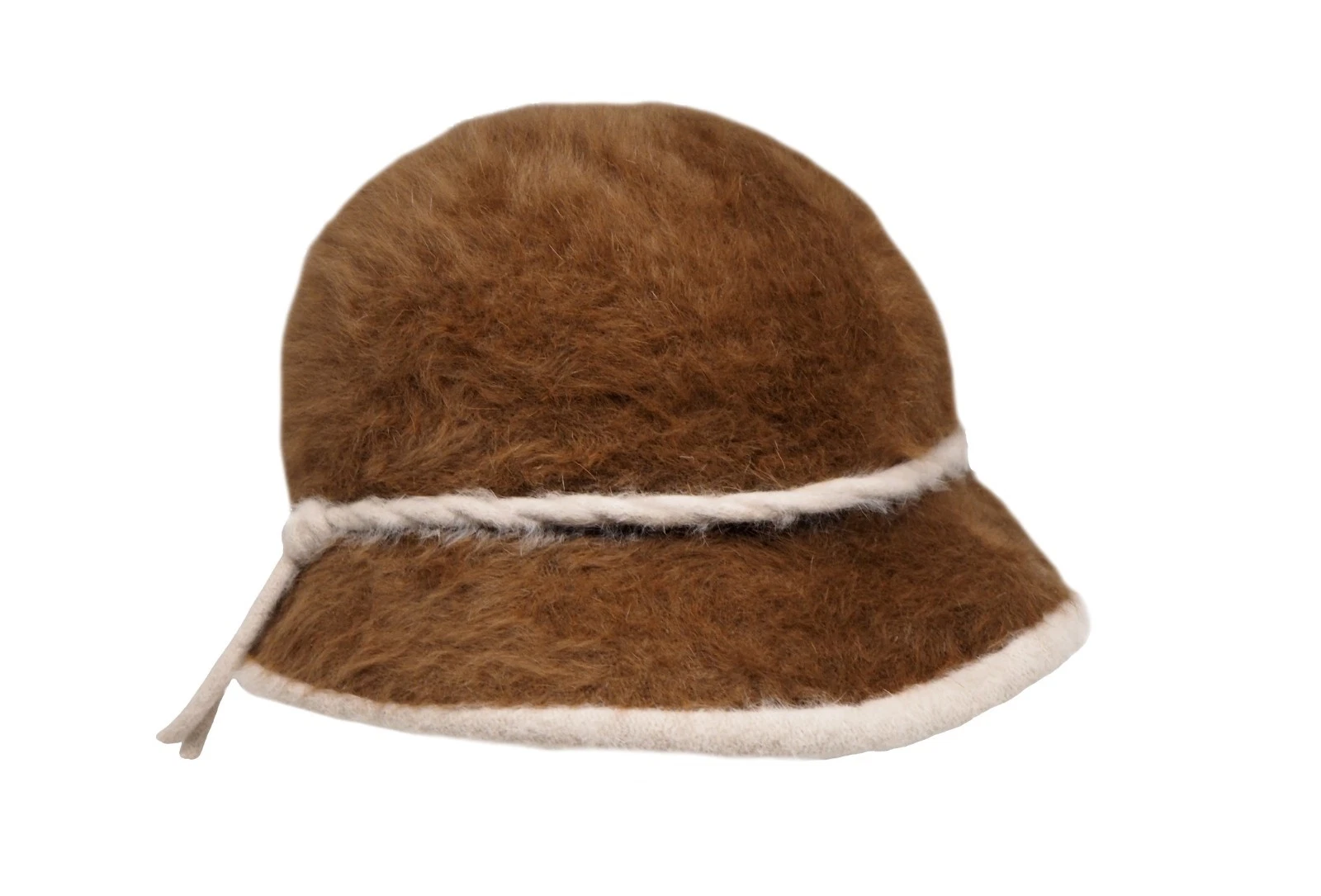 Vintage Kangol Bucket Hat brown wool soft fabric 90s made in England