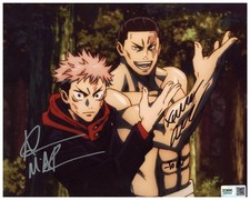 Adam McArthur & Xander Mobus Signed 8x10 Photo Jujutsu Kaisen Autographed Zobie