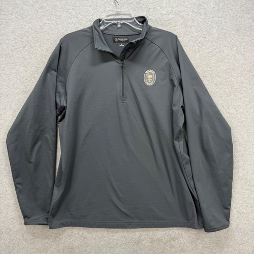 Kiawah Island Quarter Zip Pullover Mens Large Gray Golf Performance Active Tech