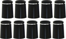 10pcs Size .370 Custom Black Golf Iron ferrules with Single Silver Ring