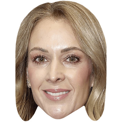 Nicole Briscoe (Lächeln) Promi Maske, flaches Kartengesicht, Kostüm Maske